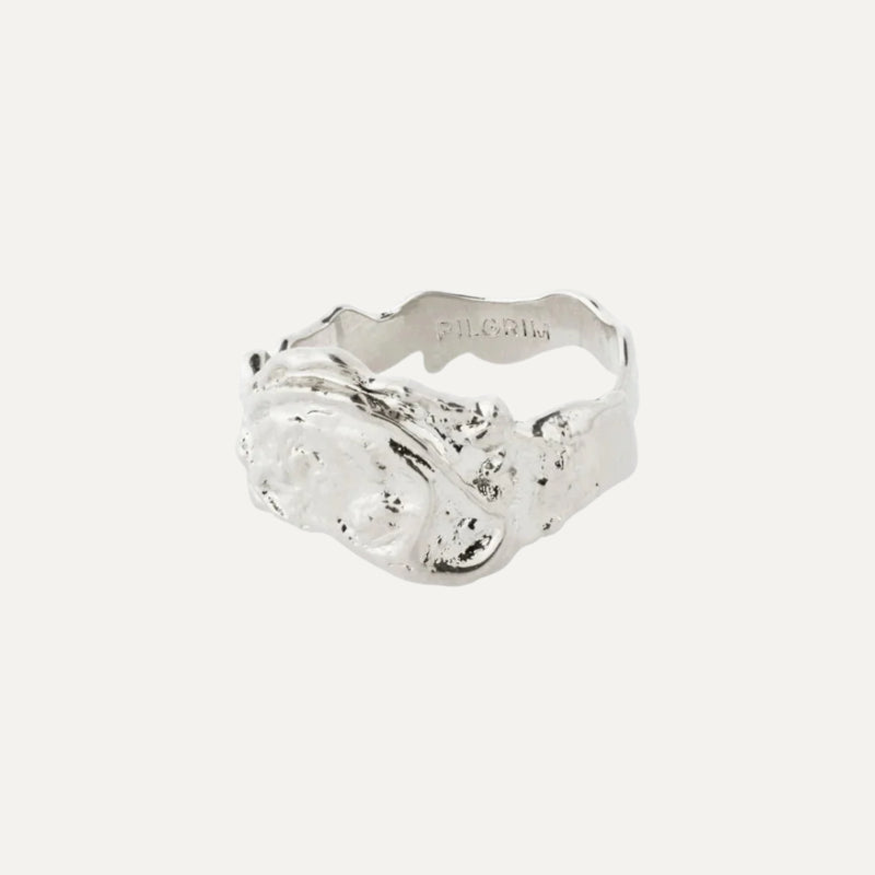 BLOSSOM recycled organic shaped ring silver-plated te koop bij Almost Summer Amsterdam 142226004