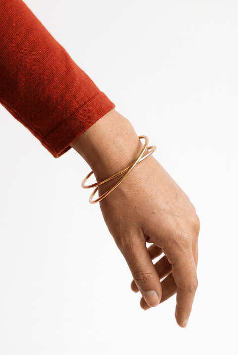 Stainless steel bracelet 3mm Gold Big