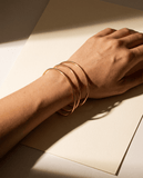 Stainless steel bracelet 3mm Gold Big