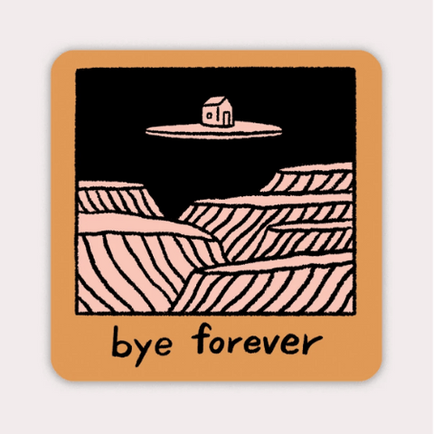 bye forever house sticker te koop bij Almost Summer Amsterdam 10905