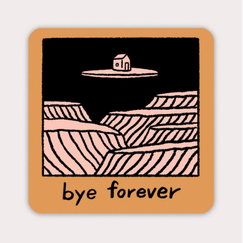 bye forever house sticker te koop bij Almost Summer Amsterdam 10905