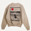 cat on the beach desert dust unisex organic cotton sweater te koop bij Almost Summer Amsterdam 11114