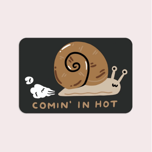 Comin' In Hot Vinyl Sticker te koop bij Almost Summer Amsterdam 10907