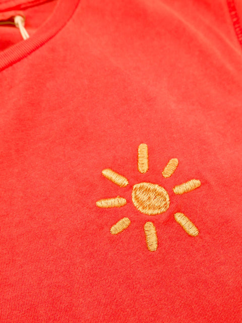 cropped tank washed paprika organic cotton te koop bij Almost Summer Amsterdam 10153