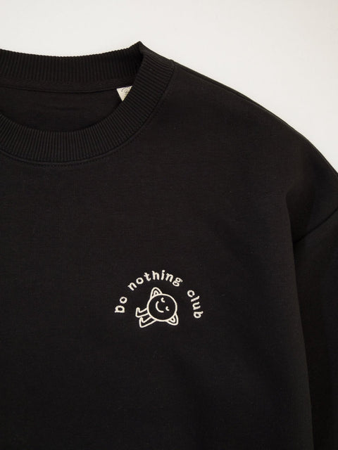 do nothing club organic cotton unisèx sweater te koop bij Almost Summer Amsterdam 10463