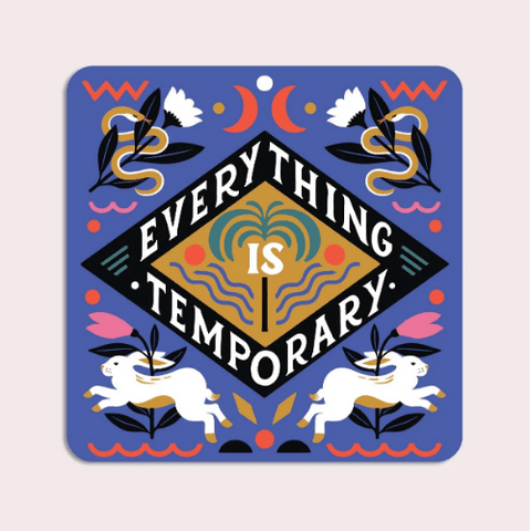 Everything is Temporary Vinyl Sticker te koop bij Almost Summer Amsterdam 10910