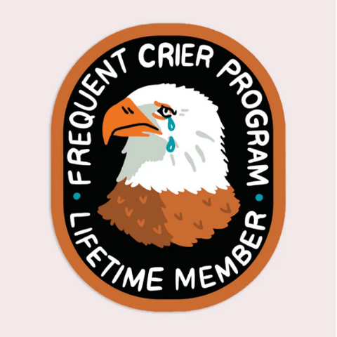 Frequent Crier new Vinyl Sticker te koop bij Almost Summer Amsterdam 10123