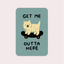 Get Me Outta Here Vinyl Sticker te koop bij Almost Summer Amsterdam 10209