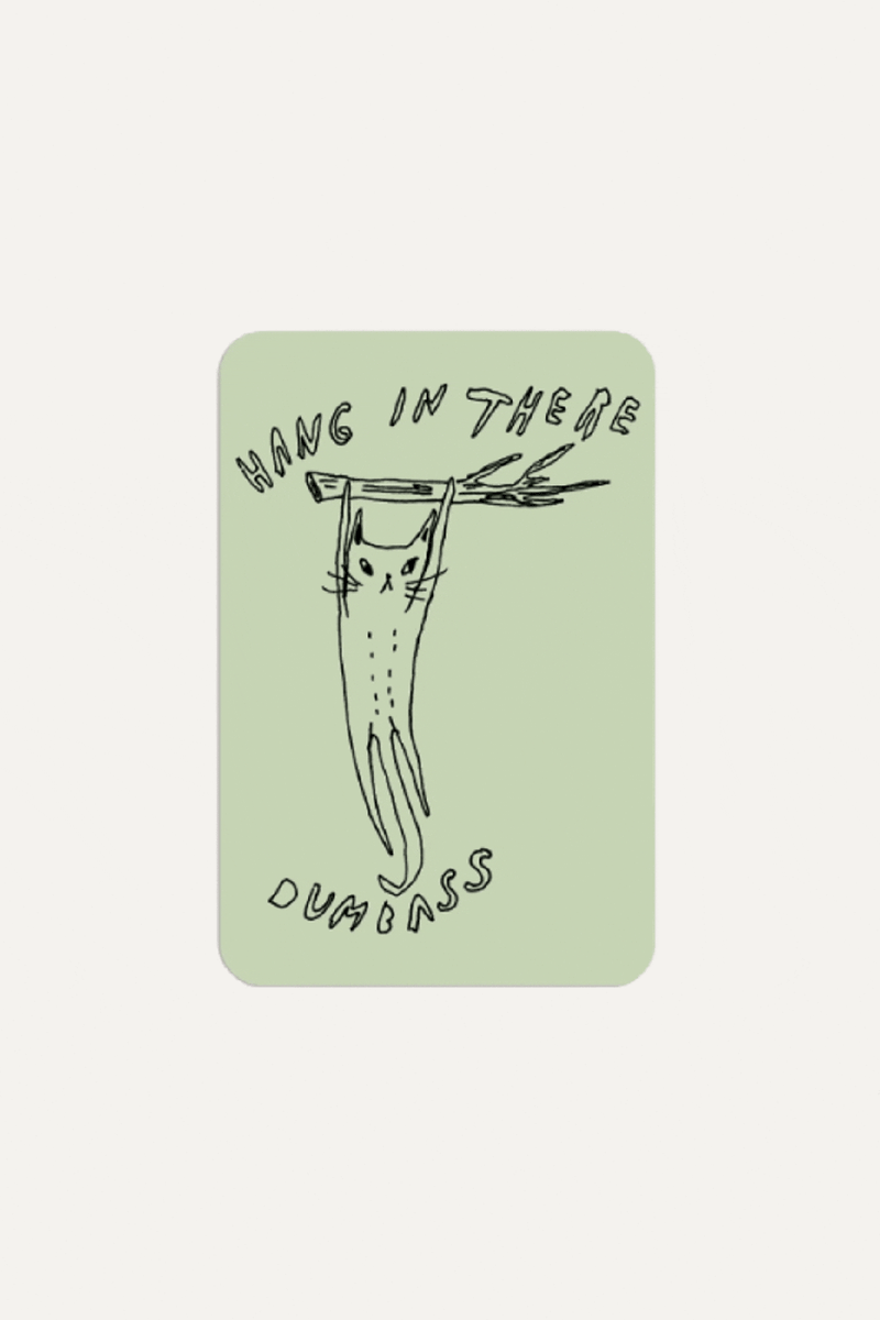 hang-in-there-sticker te koop bij Almost Summer Amsterdam 10235