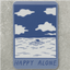 Happy Alone (Blue Skies) Vinyl Sticker te koop bij Almost Summer Amsterdam 10835