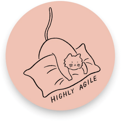 Highly Agile Vinyl Sticker te koop bij Almost Summer Amsterdam 10101