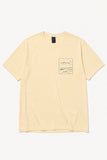 butter milk unisex washes t-shirt island lines