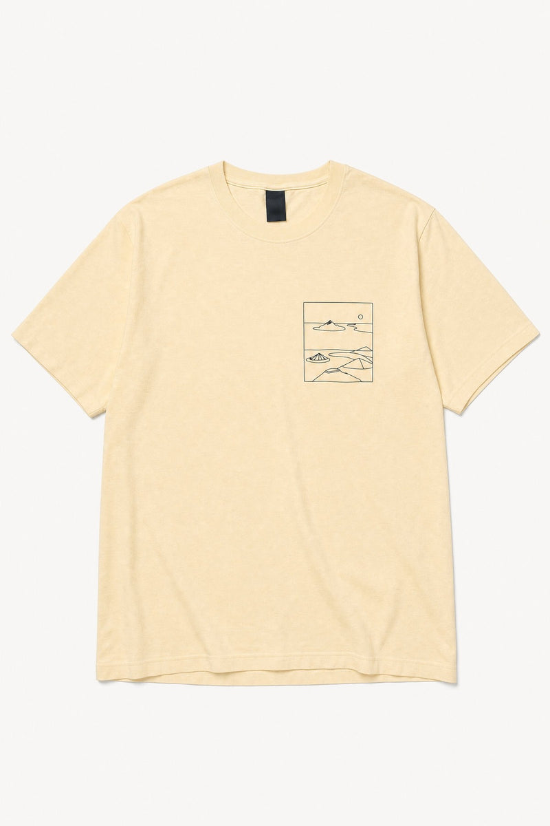 butter milk unisex washes t-shirt island lines