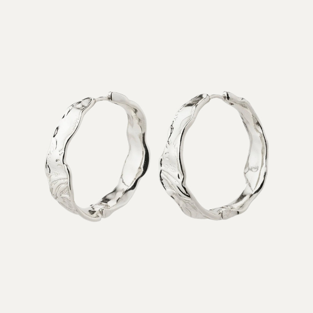 JULITA recycled hoop earrings silver-plated te koop bij Almost Summer Amsterdam 282336003