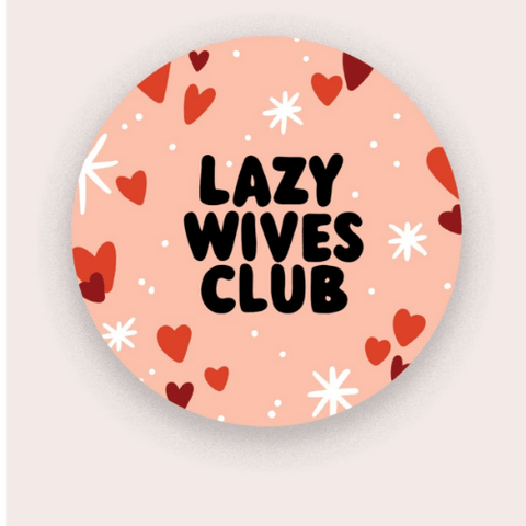 Lazy Wives Club Vinyl Sticker te koop bij Almost Summer Amsterdam 10334