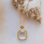 little flower and square stone necklace te koop bij Almost Summer Amsterdam 5030546c