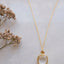 little flower and square stone necklace te koop bij Almost Summer Amsterdam 5030546c