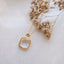 little flower and square stone necklace te koop bij Almost Summer Amsterdam 5030546c