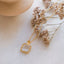 little flower and square stone necklace te koop bij Almost Summer Amsterdam 5030546c