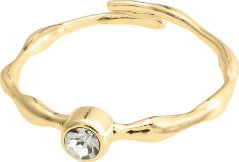 LULU recycled crystal stack ring gold-plated te koop bij Almost Summer Amsterdam 632312044