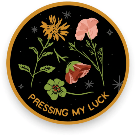 Pressing my Luck Vinyl Sticker te koop bij Almost Summer Amsterdam 10293