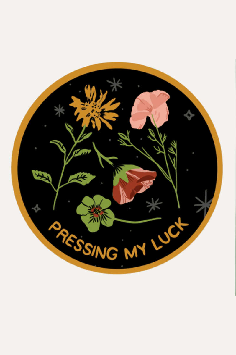Pressing my Luck Vinyl Sticker te koop bij Almost Summer Amsterdam 10293
