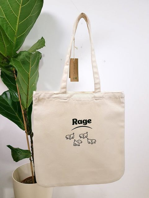 rage premium tote bag organic cotton te koop bij Almost Summer Amsterdam 10255