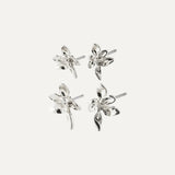 RIKO recycled earrings, 2-in-1 set, silver-plated te koop bij Almost Summer Amsterdam 652416013