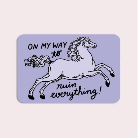 Ruin Horse Vinyl Sticker te koop bij Almost Summer Amsterdam 10915