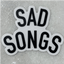 Sad Songs Clear Vinyl Sticker te koop bij Almost Summer Amsterdam 10836