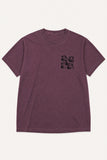 schaapjes washed maroon unisex tee