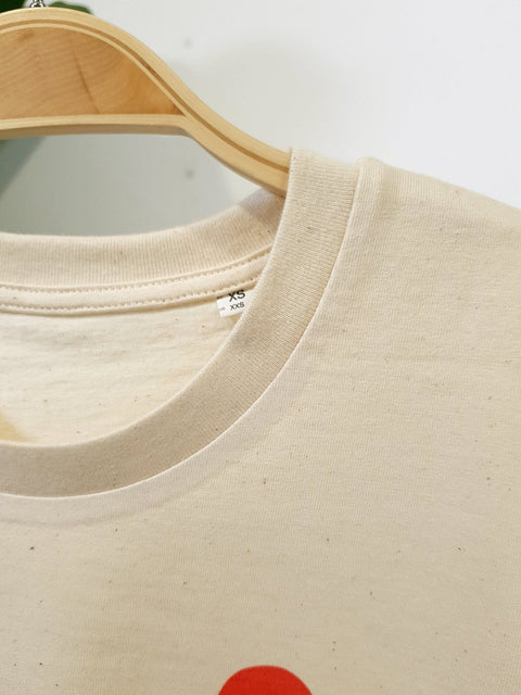 sea sea dot natural raw organic cotton unisex t-shirt te koop bij Almost Summer Amsterdam 11002