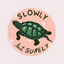 Slowly but Surely (Turtle) Vinyl Sticker te koop bij Almost Summer Amsterdam 10633