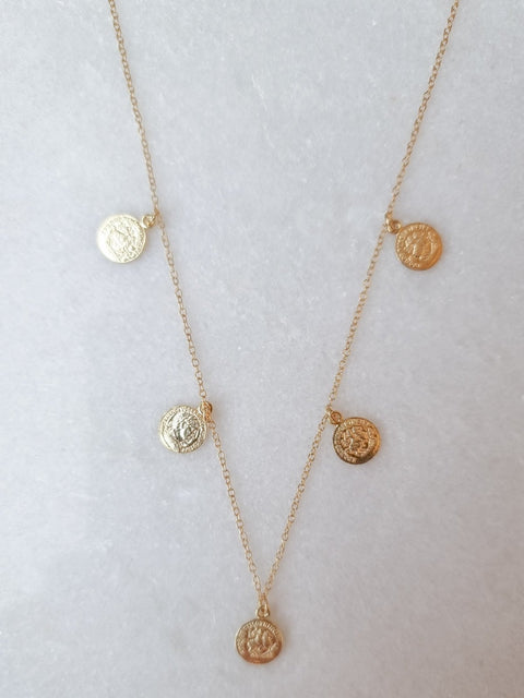 small coins delicate necklace te koop bij Almost Summer Amsterdam 5010194