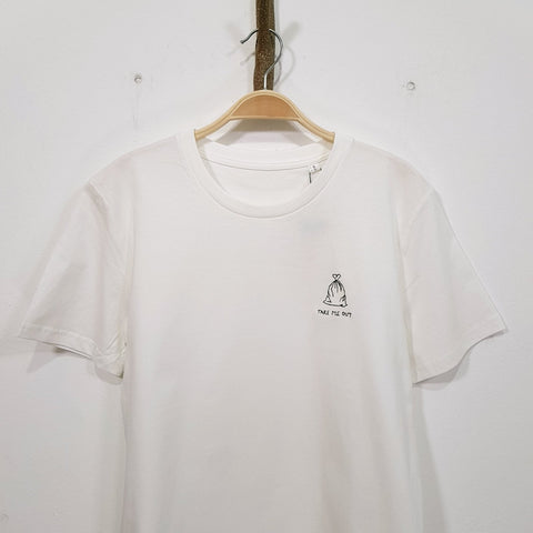 Take me out off white organic cotton t-shirt te koop bij Almost Summer Amsterdam 10739