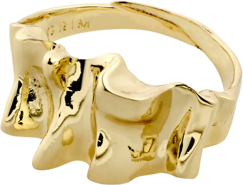 WILLPOWER recycled sculptural ring gold - plated te koop bij Almost Summer Amsterdam 122242004