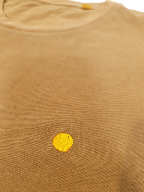 yellow dot G. Dyed Ochre Unisex Tees te koop bij Almost Summer Amsterdam STTU831C5161S