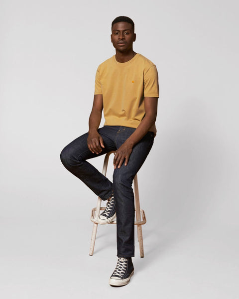 yellow dot G. Dyed Ochre Unisex Tees te koop bij Almost Summer Amsterdam STTU831C5161S