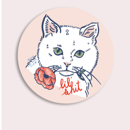 Lil Shit (Cat) Vinyl Sticker