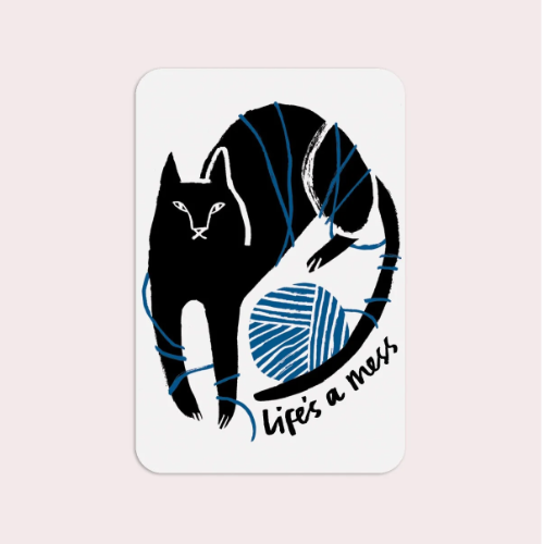 life is a mess sticker