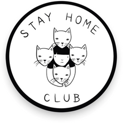 stay home club logo vinyl sticker