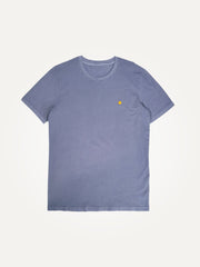 yellow dot G. Dyed Lava Grey Unisex Tees te koop in de webshop van Almost Summer Amsterdam
