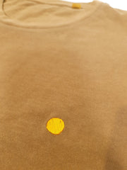 yellow dot G. Dyed Ochre Unisex Tees te koop in de webshop van Almost Summer Amsterdam